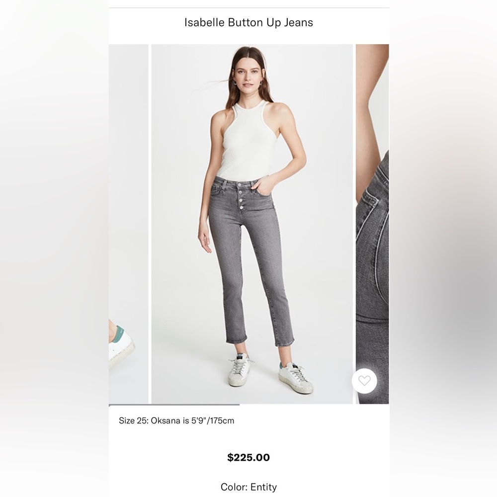 AG Jeans - Isabelle Button-Up High Rise Straight Leg